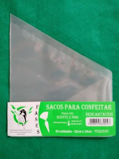 SACO CONFEITAR 32X19 C/5 UN PEQUENO