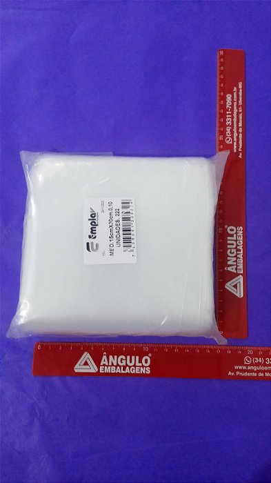 SACO BD 15X30 0,10 KG PC C/ 1KG APROX 222 UNIDADES