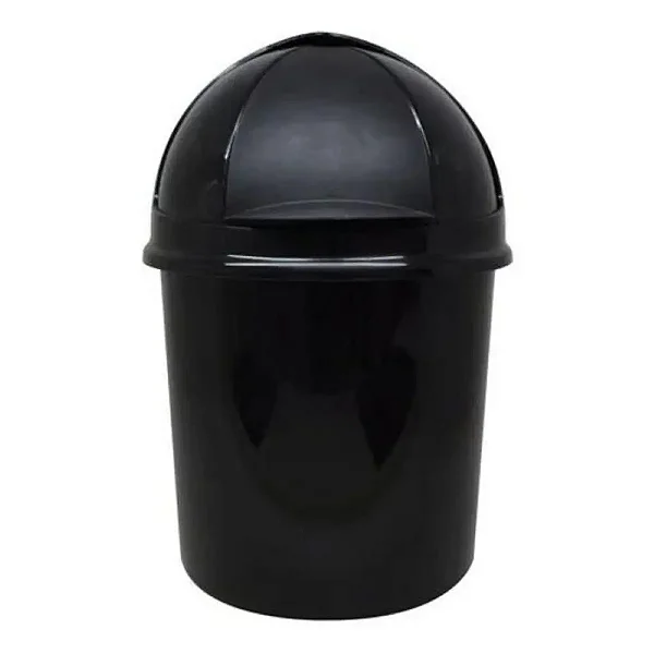 LIXEIRA PLASTICA RETRATIL 4,1 LITROS COR PRETA