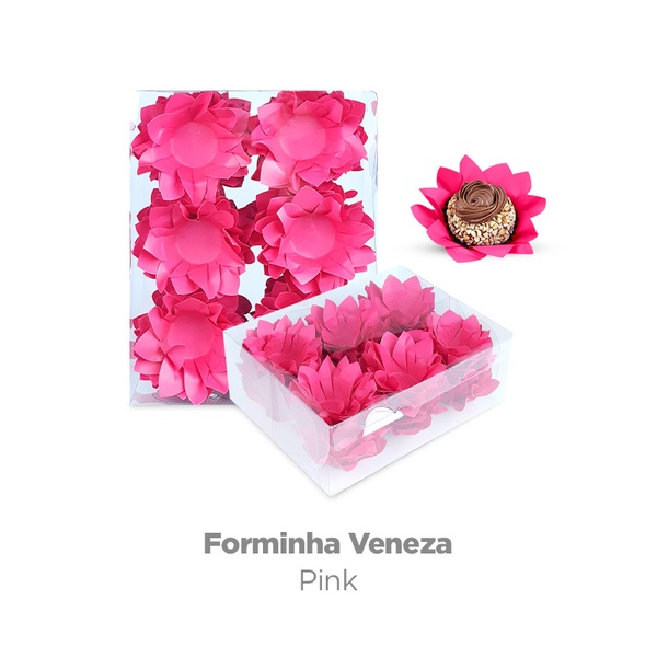 FORMA P/ DOCES VENEZA PINK 40 UN