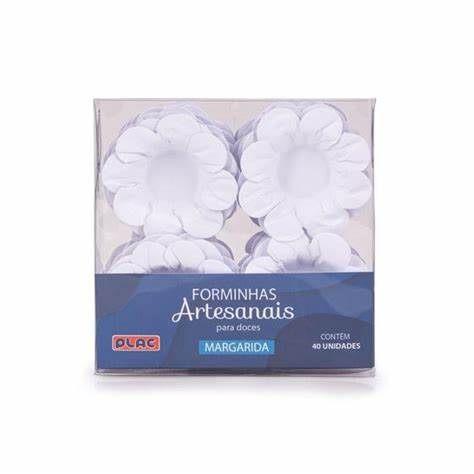 FORMA DOCE MARGARIDA BRANCA C/40 UNIDADES PC