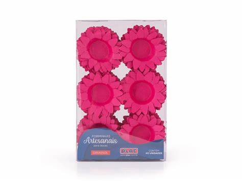 FORMA DOCES GIRASSOL PINK C/40 UND