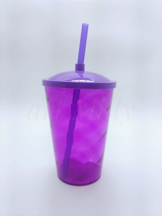 COPO FEST 750ML ROXO TRANSP TAMPA E CANUDO