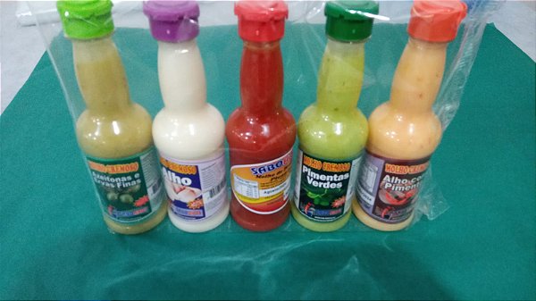 KIT MOLHO PIMENTA COM 5 SABORES