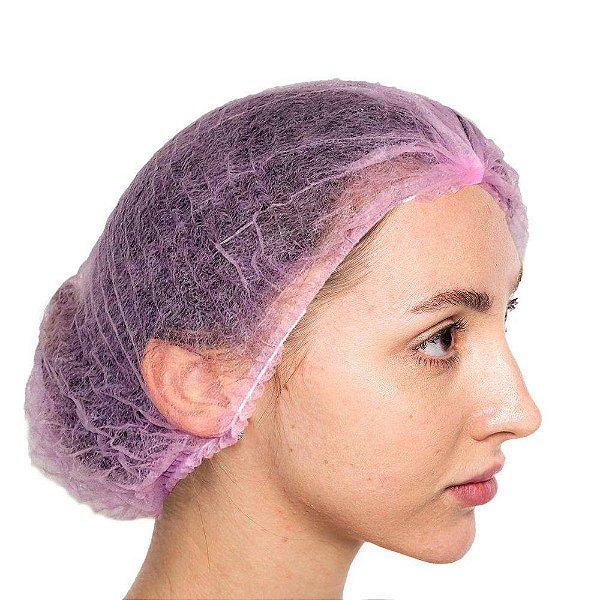 TOUCA TNT SANFONADA DESCARTAVEL ROSA C/12 UNIDADES