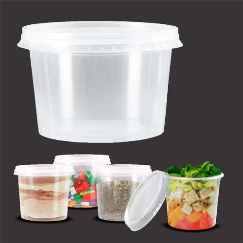 POTE REDONDO C/TAMPA 500 ML PLASTI LANIA PC/C 10 UNIDADES