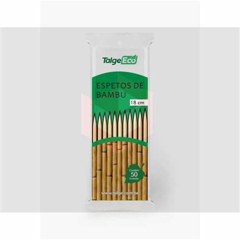 ESPETO BAMBU 18CM C/50 UND