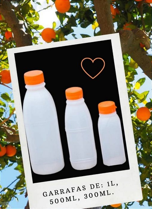 GARRAFA PLASTICA 500ML C/100 UND