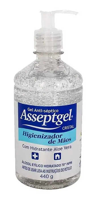 GEL (ALCOOL) ASSEPTICO CRISTAL 420GR