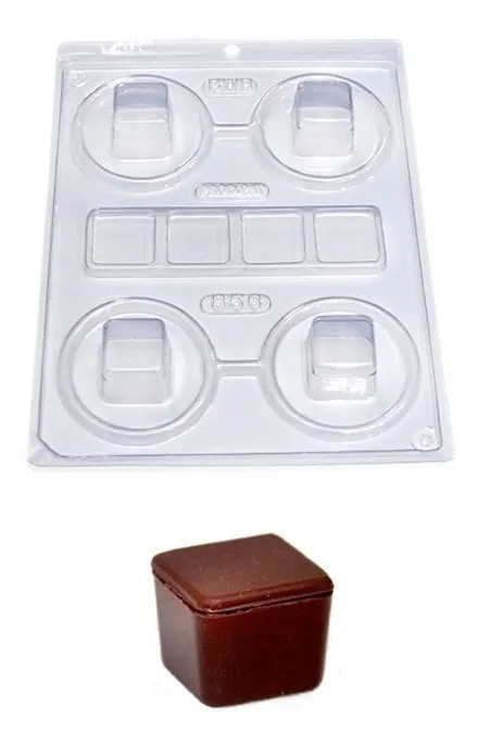 FORMA MINI CAIXA QUADRADA C/3 PARTES REF 856