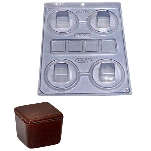 FORMA MINI CAIXA QUADRADA C/3 PARTES REF 856