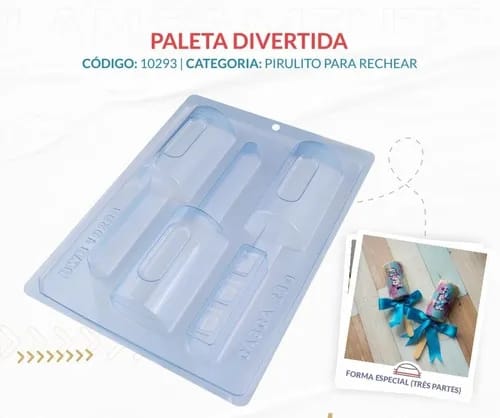 FORMA ESPECIAL TRAD PALETA DIVERTIDA COM 3 PARTES REF 10293