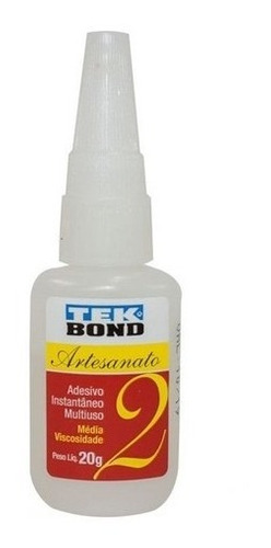 COLA TEKBOND ARTESANATO MEDIA 20GR UNIDADE