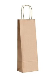SACOLA PAP KRAFT LONG NECK 9,5 X 7,5 X 23 C/10