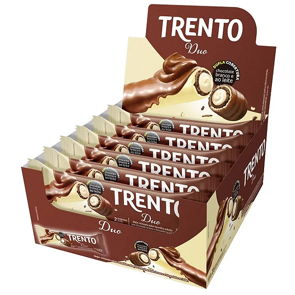 CHOCOLATE BISC.TRENTO W.CHOC DUO 32G