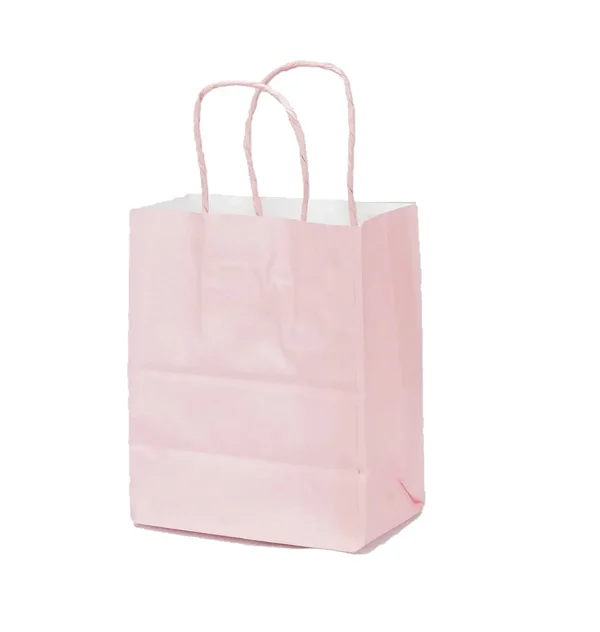 SACOLA PAPEL ROSA BEBE PP 18X22X9 C/10