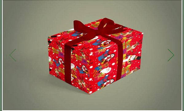 BOBINA PRESENTE 40CM INFANTIL PAPAI NOEL REF 358