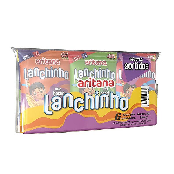 SALGADINHO ARITANA SORTIDO C/ 6 UNIDADES PCT 150GR