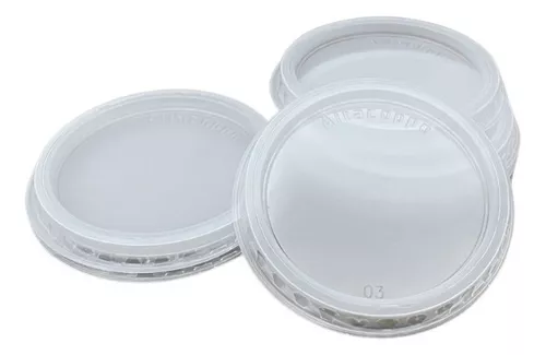 TAMPA 100ML PS TRANSP SEM FURO C/50 (SERVE POTE 100ML)