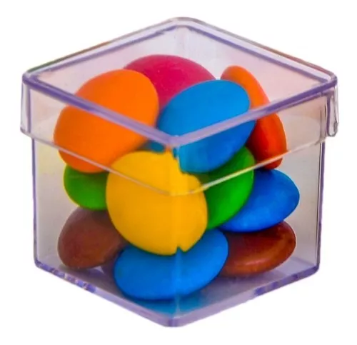 CAIXA ACRILICA 3X3 PACOTE C/10 UND TRANSPARENTE