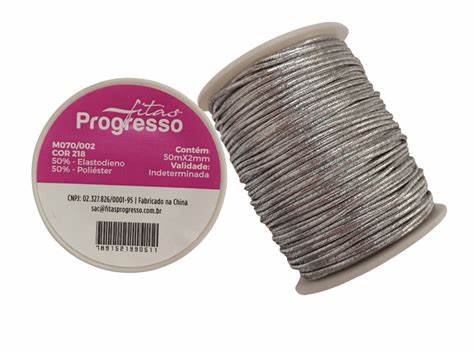 CORDAO PRATEADO M070-002 218 CAR 50 MTS