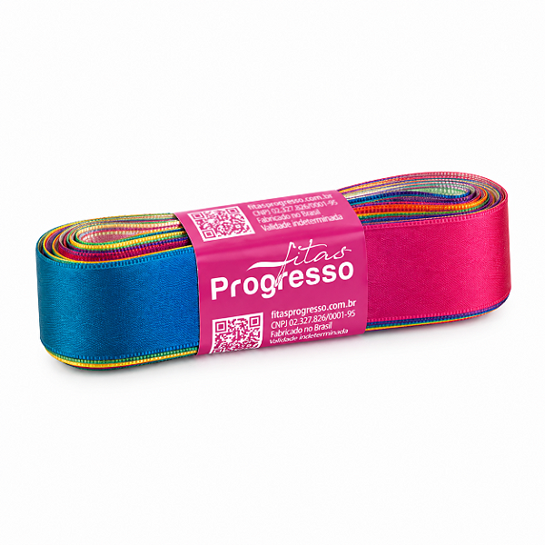 FITA CETIM MULTICOLOR 10M X 22MM 1 UNIDADE PROGRESSO