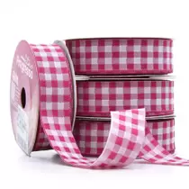 FITA 303 XADREZ BORDADO PINK 22MMX10MT