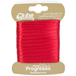 FITA CETIM DUPLO 209 VERMELHO 4MMX10MT