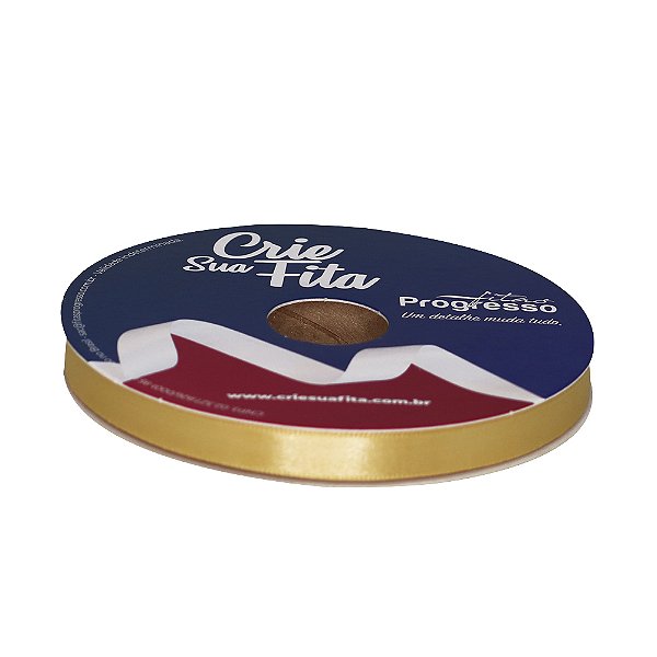 FITA CETIM SIMPLES 228 OURO 10MMX50MT COM IMPRESSAO
