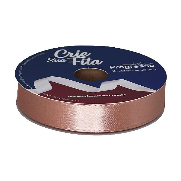 FITA CETIM SIMPLES 1143 ROSA VELHO 22MMX50MT