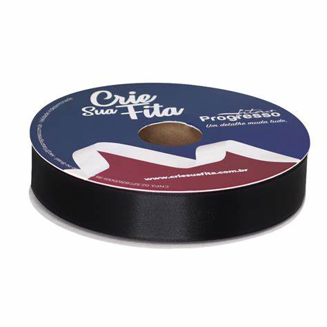 FITA CETIM SIMPLES 219 PRETO 22MMX50MT