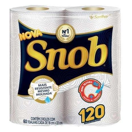 PAPEL TOALHA SNOB BRANCO 100 FOLHAS