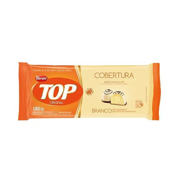 CHOC TOP BRANCO COBERTURA 1,010KG BARRA