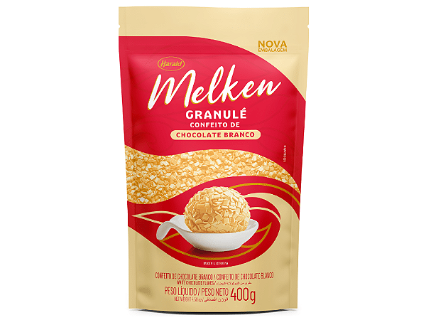 CHOC MELKEN GRANULE BRANCO 400GR