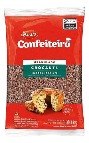 GRANULADO CONFEITEIRO CROCANTE SABOR CHOCOLATE 1,010KG