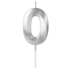 VELA DESIGN PRATA NUMERO 0