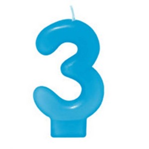 VELA AZUL NUMERO 3