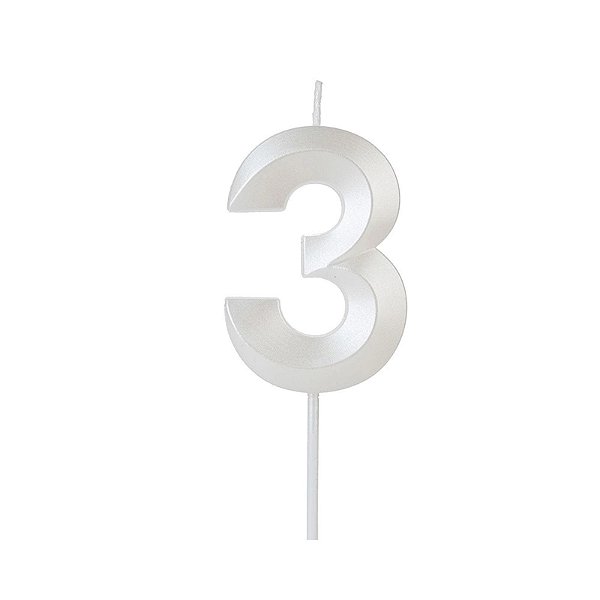 VELA DESIGN BRANCO NUMERO 3