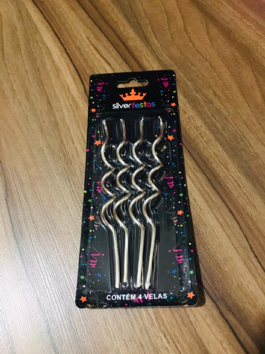 VELA ESPIRAL DOURADA