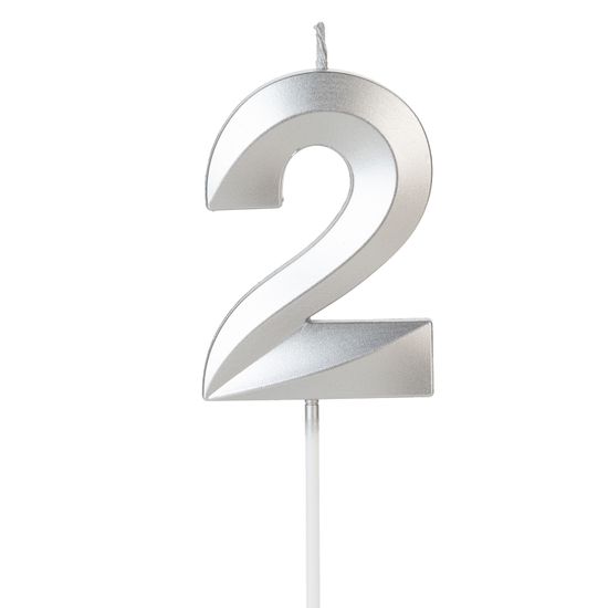 VELA DESIGN PRATA NUMERO 2