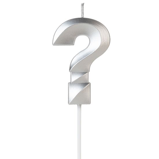 VELA DESIGN PRATA INTERROGAÇÃO