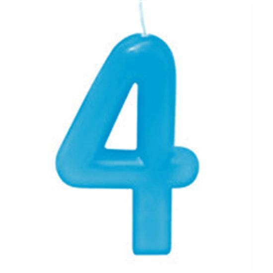 VELA AZUL NUMERO 4