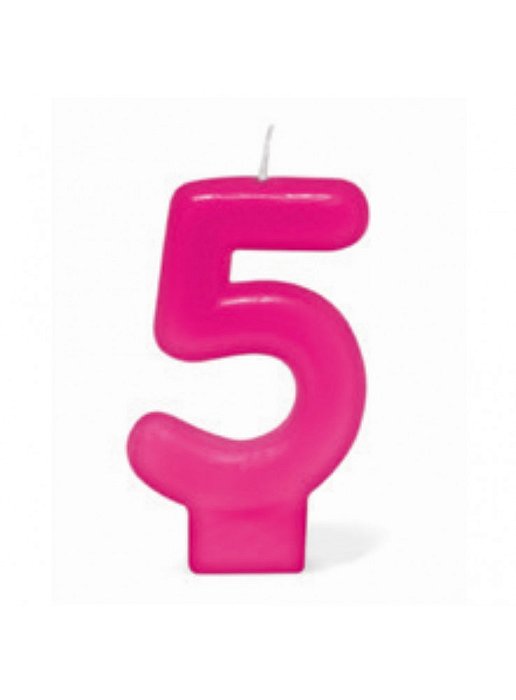 VELA ROSA NUMERO 5