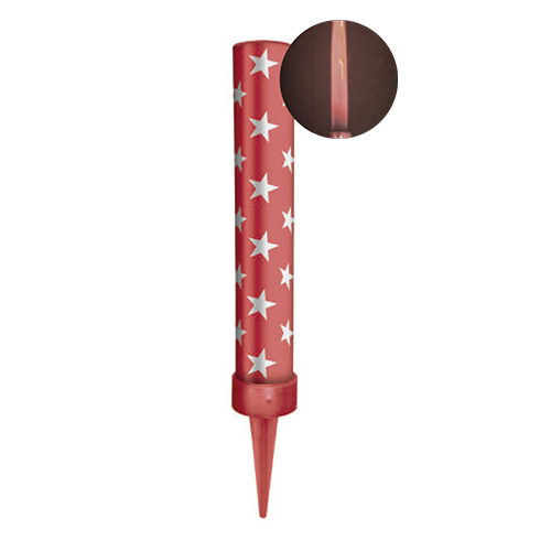 VELA VULCÃO VERMELHA CHAMA VERMELHA