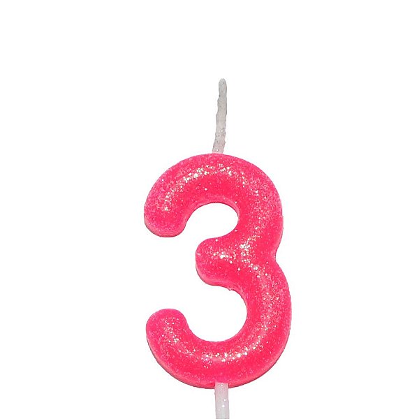 VELA ROSA NEON N.3