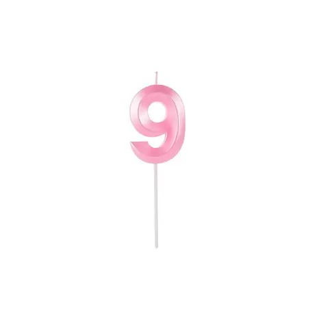 VELA DESIGN ROSA PEROLIZADA N.9