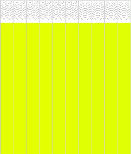 PULSEIRA P/ EVENTOS AMARELO NEON C/40 UNIDADES 245x20