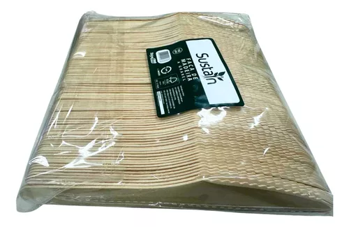 FACA MADEIRA GRANEL SUSTAN C/100 UNIDADES