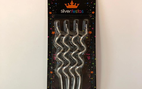 VELA ESPIRAL PRATEADA