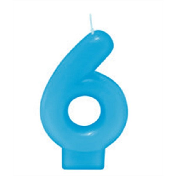 VELA AZUL NUMERO 6